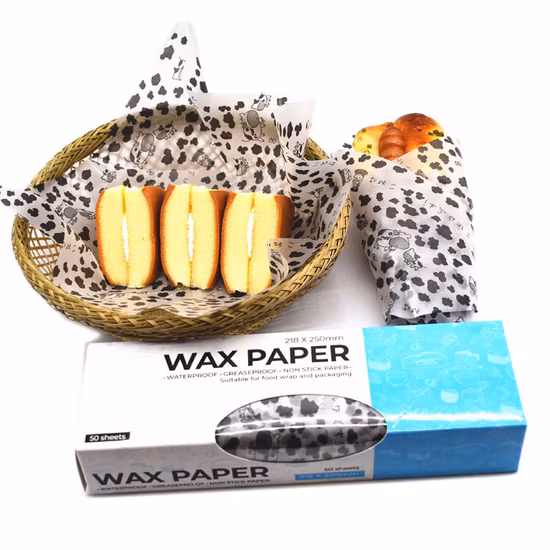 Papel de cera de cocina para embalaje de alimentos