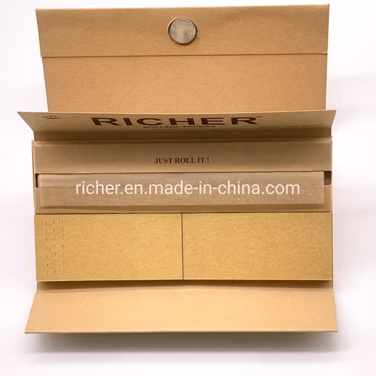 Papel de liar de diseño de impresión OEM personalizado sin blanquear / blanqueado con filtro