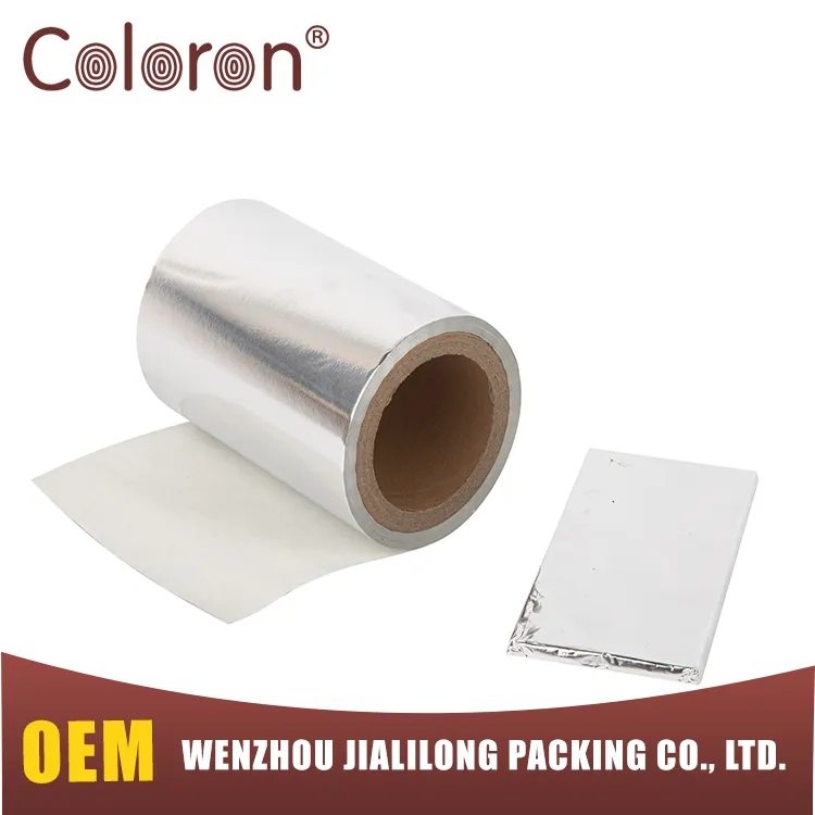 Papel laminado de cera de papel de aluminio para envolver chocolate de alta calidad